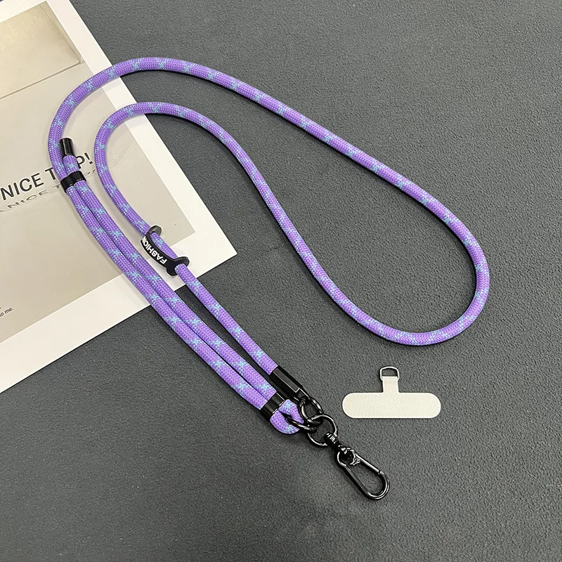 Versatile Crossbody Adjustable Phone Lanyard Strap with Detachable Neck Cord, 150cm