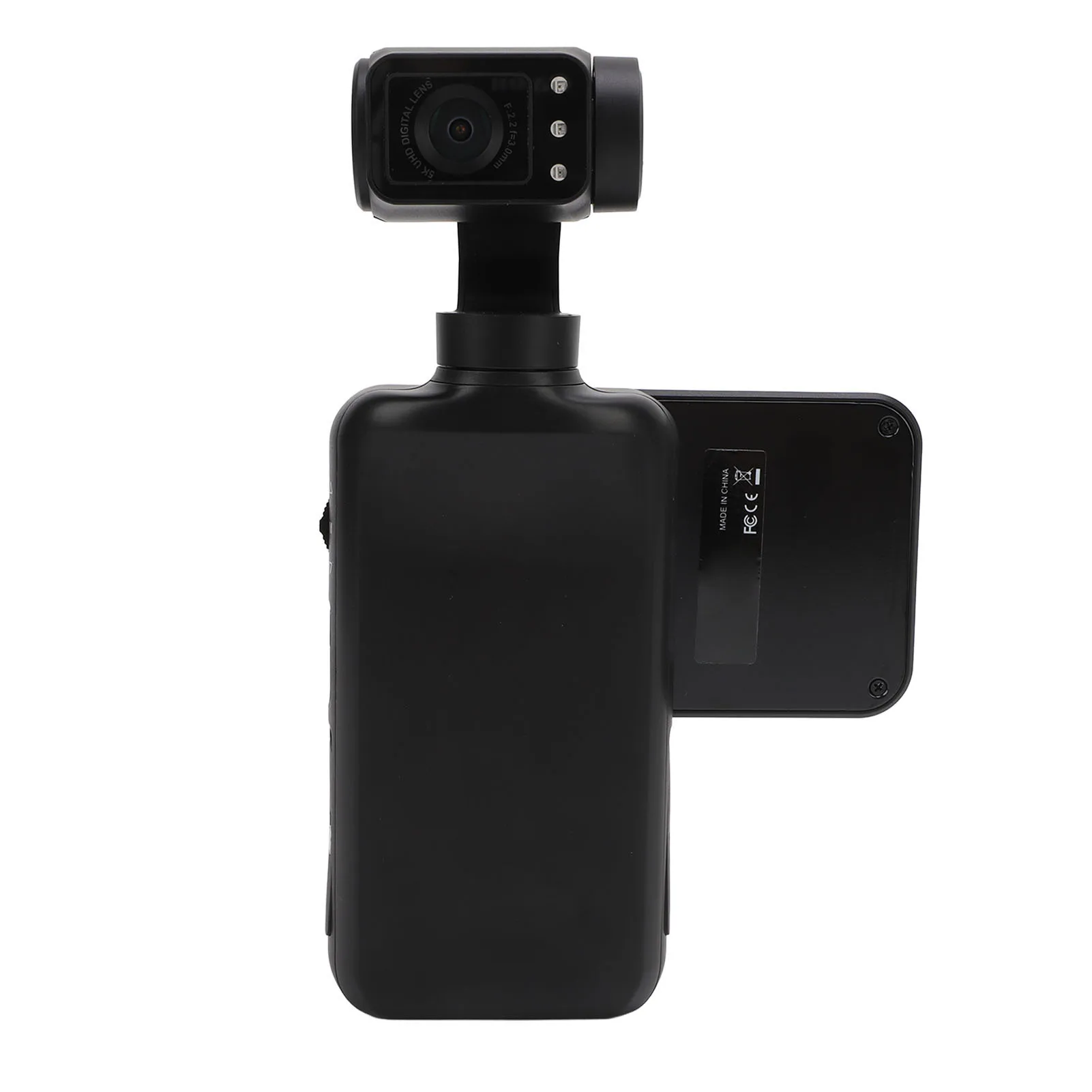 5K Pocket Video Camera with 3.5 Inch Rotating Touchscreen HD 3 Axis Stabilization Wide Angle Action Camera for Travel Vlogging 6