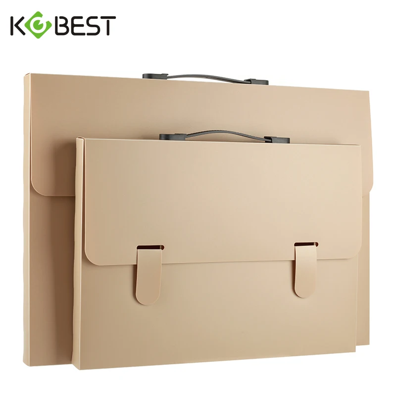 A4 Five Color Choice Portable Storage Box Handheld File Folder Student ...