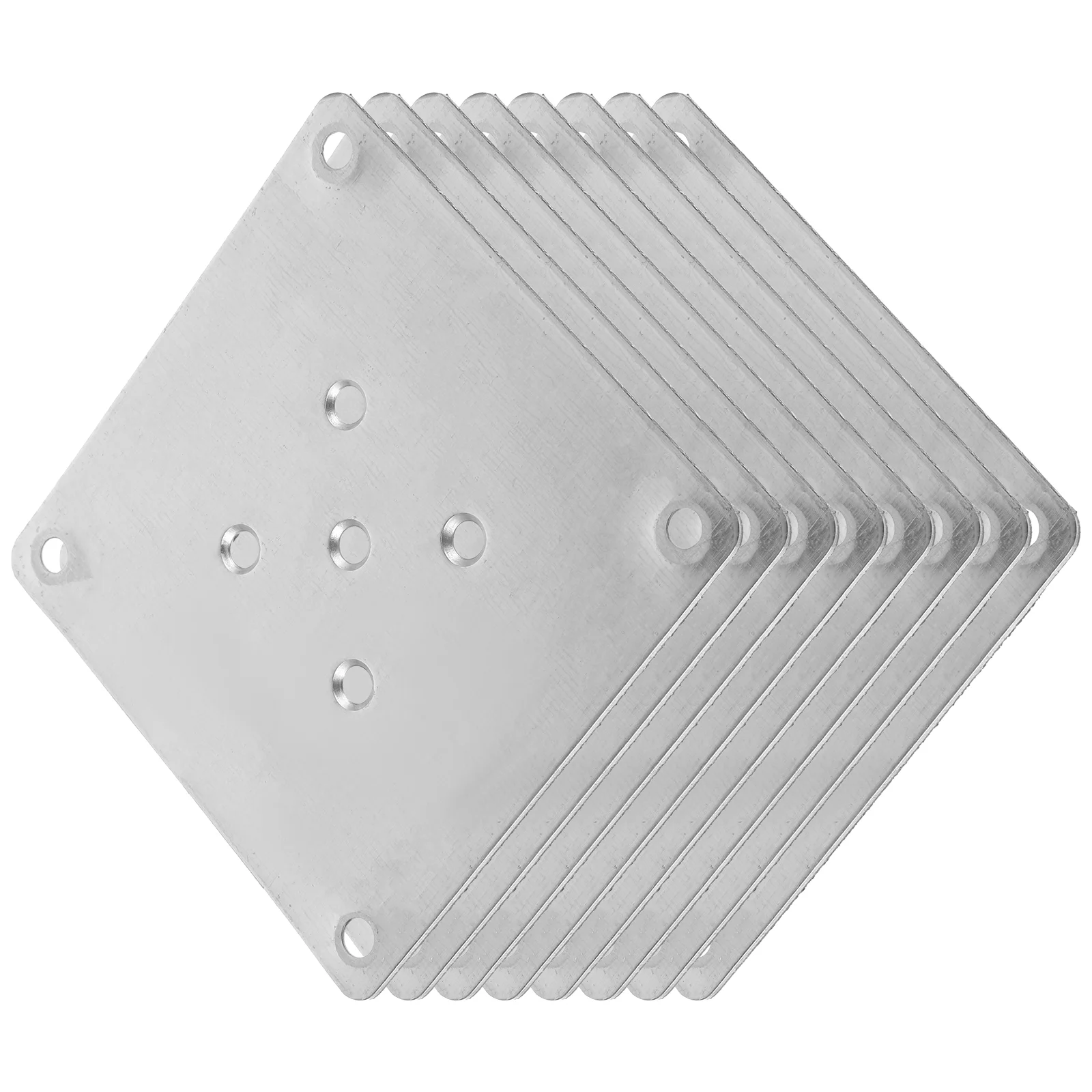 

8 Pcs Furniture Sofa Legs Thickened Metal Table Connection Fixing Piece Mounting Plates for Couch Seat Attachment Galvanized