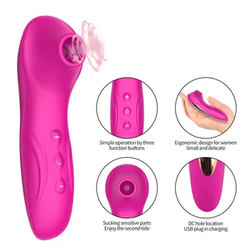 Clit Sucker Vagina Sucking Vibrator Female Clitoris Vacuum Stimulator Nipple Sexy Toys for Adults 18 Women Masturbator Product 6