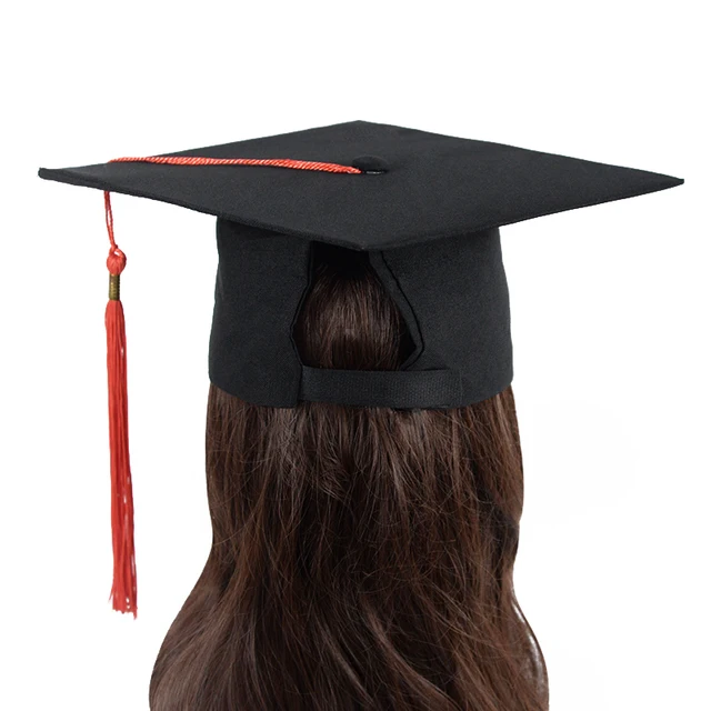 Birrete De Graduación Con Banda Y Borla 2025 | Ajustable | Negro Y Dorado | Ceremonia Y Fiesta