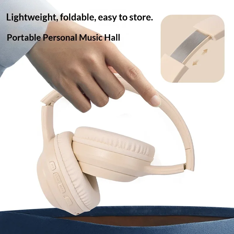 Lenovo Bluetooth 5.3 Over-Ear Headphones – Foldable Wireless Gaming Headset with 360° Stereo Sound, Computer Headphones & Original Audio Design 5