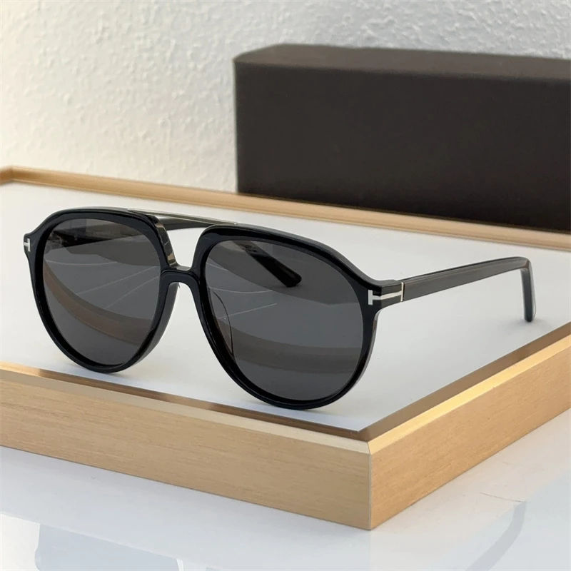 

Business Sunglassesr Tom Brand FT1079 Vintage Acetate Round Male Female Fashion Glasses For Sun WIth Original Case