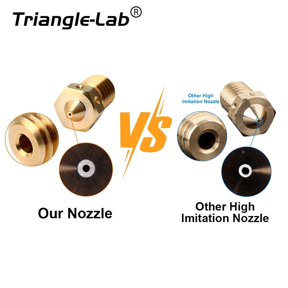 Premium Brass V6 3D Printer Nozzle