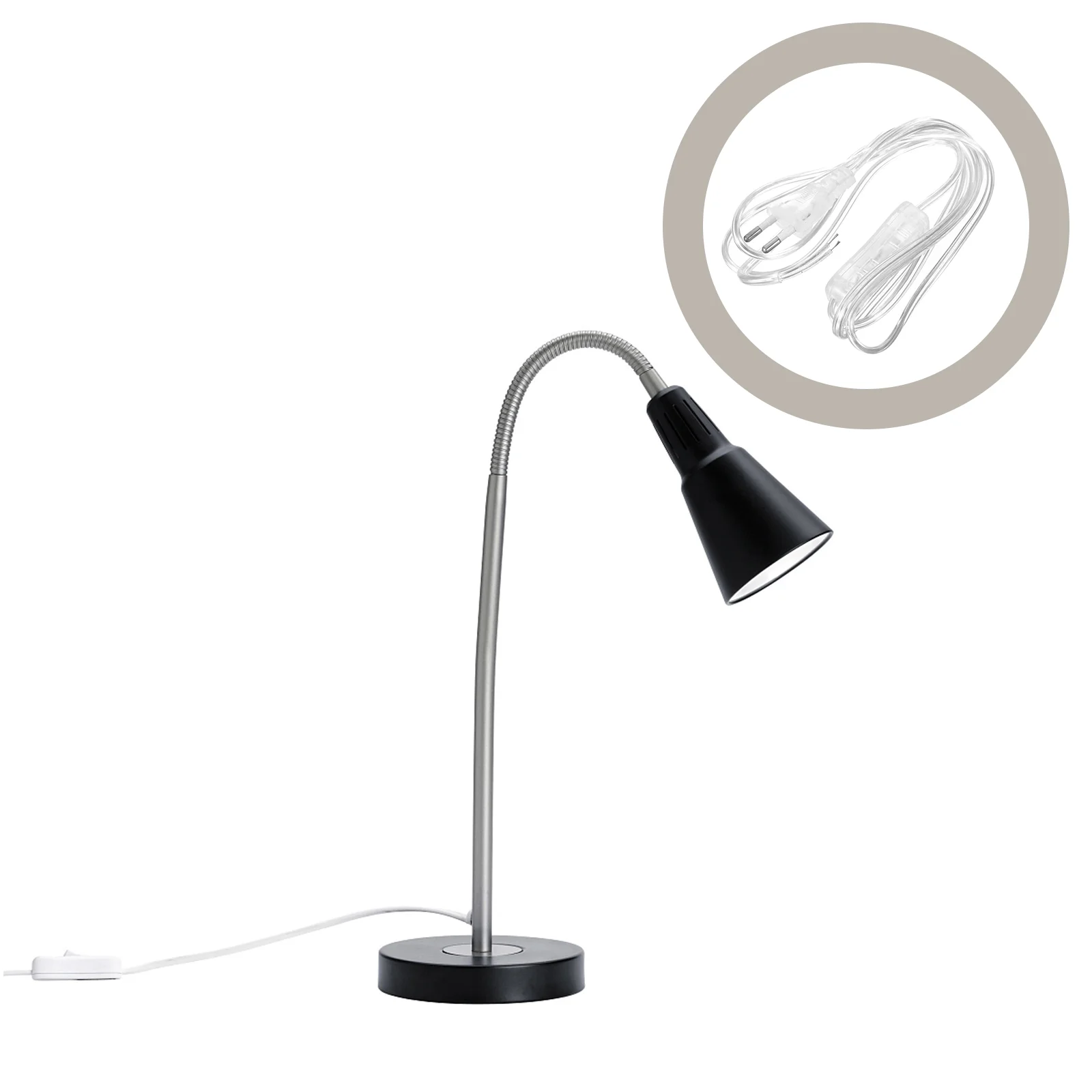 

Hanging Light Cord Extension Cable Lamp Cord Powder Cord Copper Extension Cord (EU Plug)