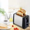 Household Automatic Bread Toaster Fast Heating 2 Slices Slots Bread Maker Cooking Stainless Steel Baking Breakfast Machine 1