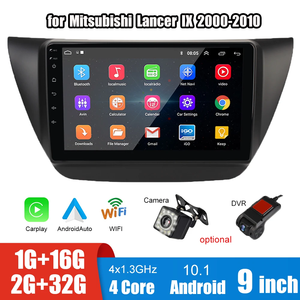 Xxx Video Porn Mp5 Download - 12V Car MP5 Player Audio Radio Android 10.1 GPS Auto Stereo Bluetooth WiFi  2Din 9 Inch Screen For Mitsubishi Lancer IX 2000-2010