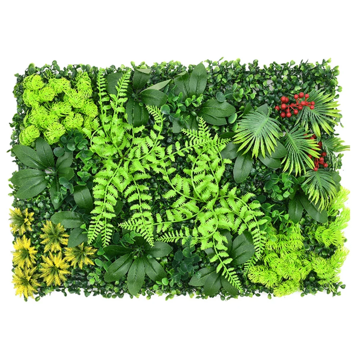 Artificial Plant Wall Reusable Grass Backdrop Wall Panel Plastic Garden
