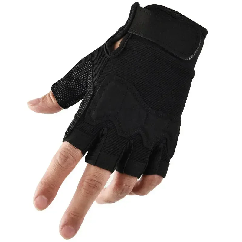 Camouflage Shooting Fingerless Gloves Bike Motocycle Cycling Gloves Plus Size M-XL Men Hot