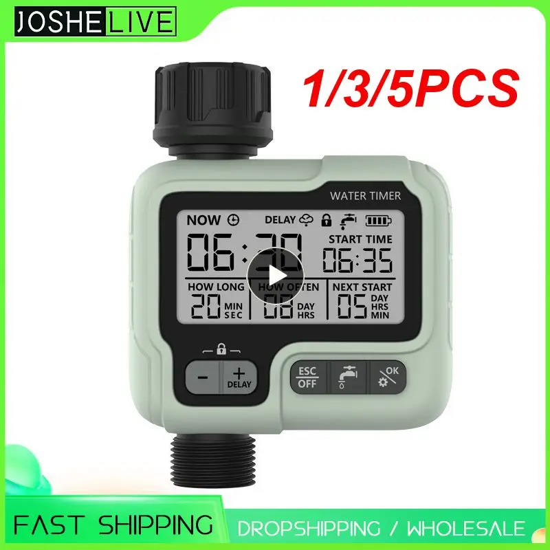 

1/3/5PCS Eshico Garden Water Timer Automatic Rain Delay System Plants Lawn Greenhouse Drip Irrigation Equipment Self-watering