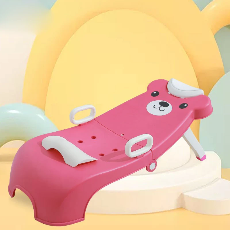 1-8Years Children\'s Shampoo Chair Baby Shampoo Artifact Child Shampoo Bed Foldable Can Sit Lying Home Shampoo Chair For Kids