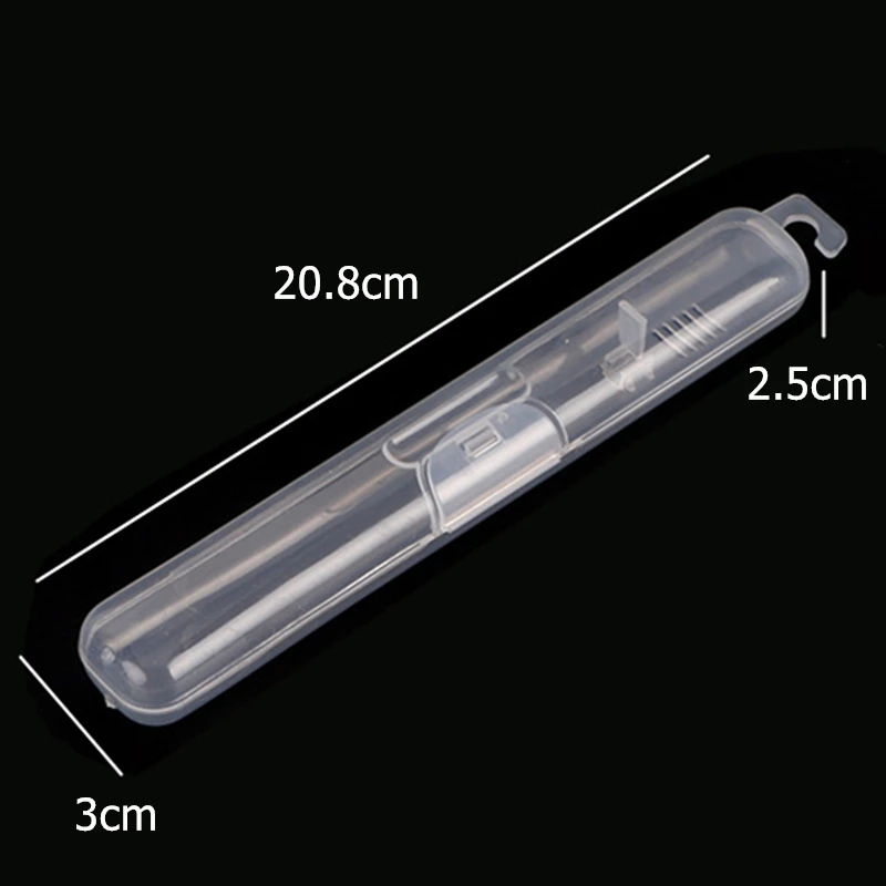 Toothbrush Holder 1pc Travel Portable Transparent Storage Box Case Bathroom Tools