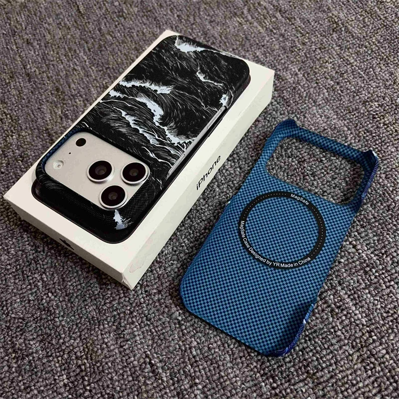 Ultra-Thin Kevlar Matte Magnetic Shockproof Phone Case