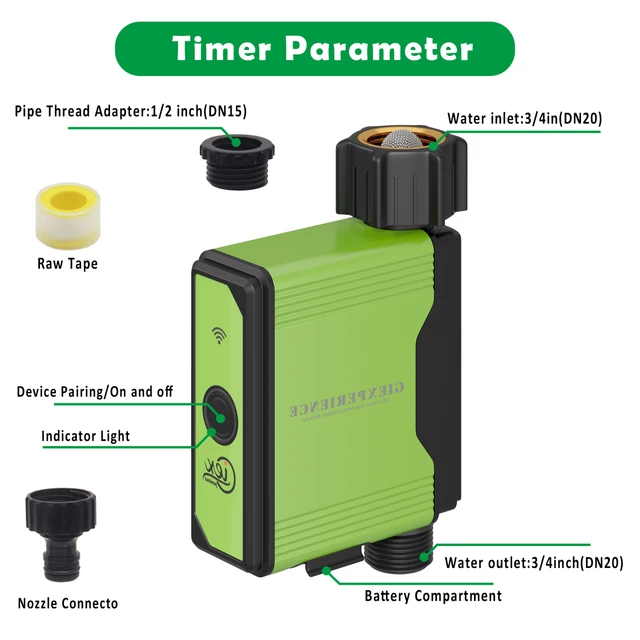 2024 NEW ZIGBEE WIFI Garden Watering Timer Smart Sprinkler Drip Irrigation System Built-in Water Flow Recorder Controller TUYA 5