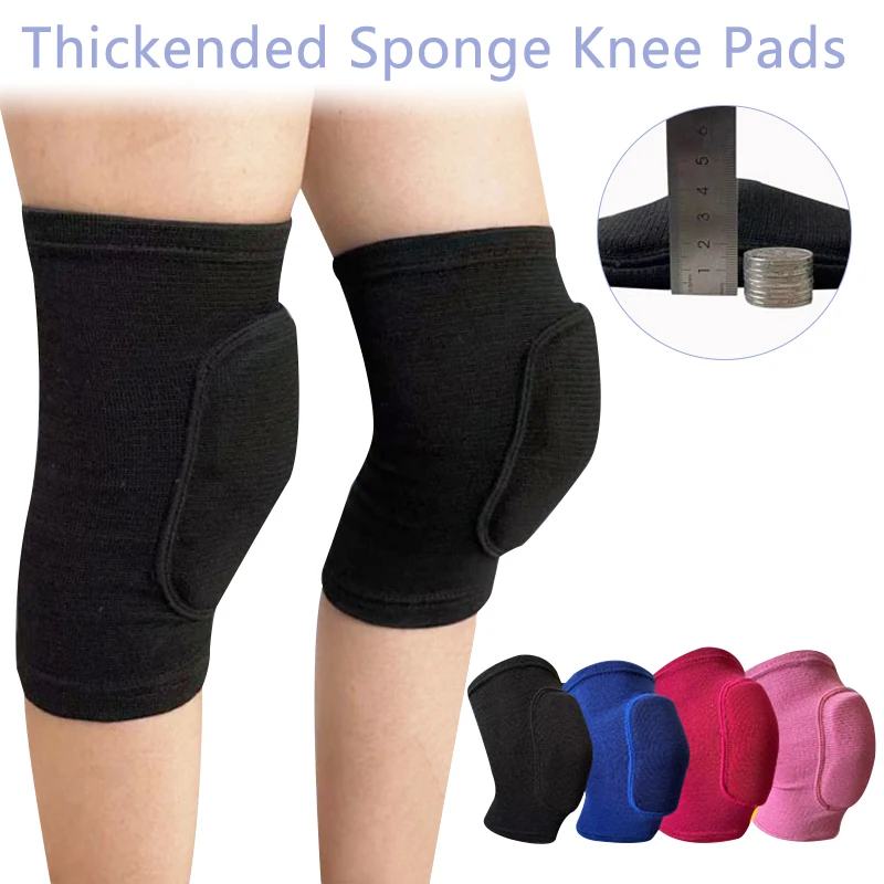 1pair Sports Knee Pad Adults Kid Dance Knee Protector Elastic Thicken