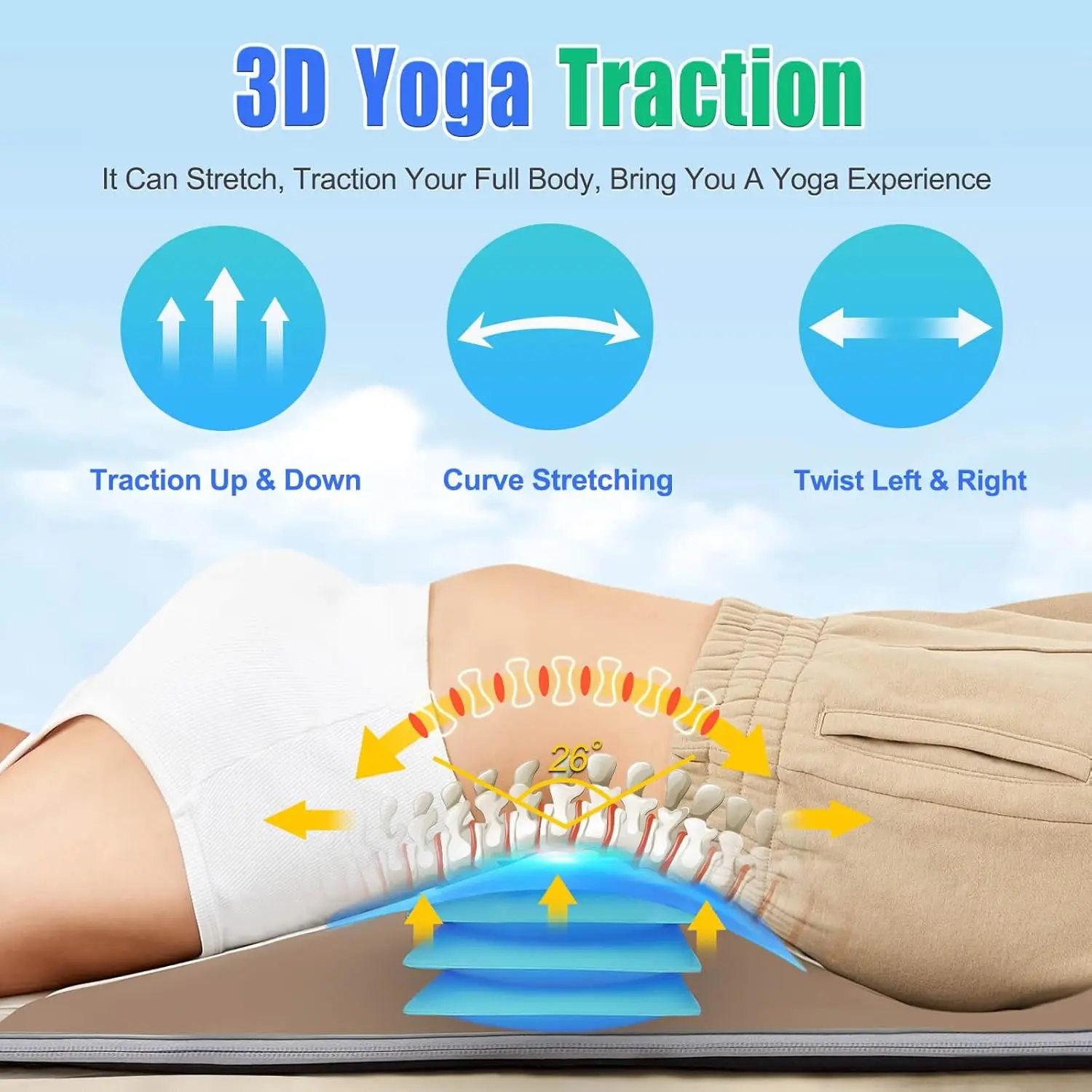 Lumbar Traction & Relaxation, Back Massager Pad 4
