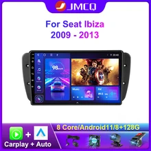 JMCQ-Radio Multimedia con GPS para coche, reproductor de vídeo con Android 11,0, 9 pulgadas, 2 Din, 4G, Carplay, unidad principal, para Seat Ibiza 6j 2009 - 2013