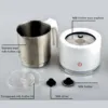 Automatic Milk Foamer Energy Saving EU Plug 220‑240V Electric Milk Frother  Stainless Steel Jug for Hot Chocolate for Home 3