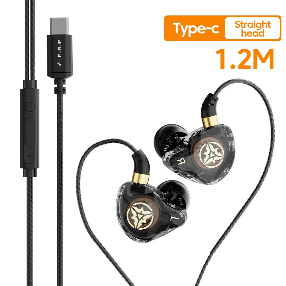 OLAF DAC Type C Earphones Wired Headset USB C Gamer Headphones Cable Handsfree Type-C Earbuds For iPhone16 15 Samsung S23 Xiaomi 2