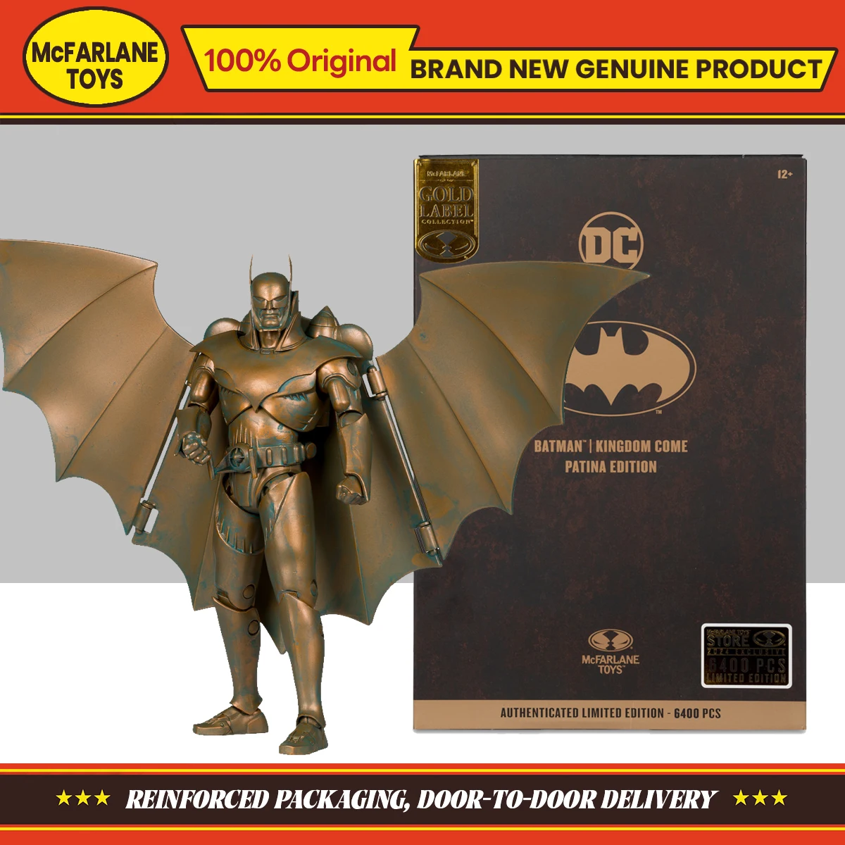 DC Multiverse Armored Batman (Kingdom Come) Patina Edition Gold Label – Action Figure 17,8 Cm - 5