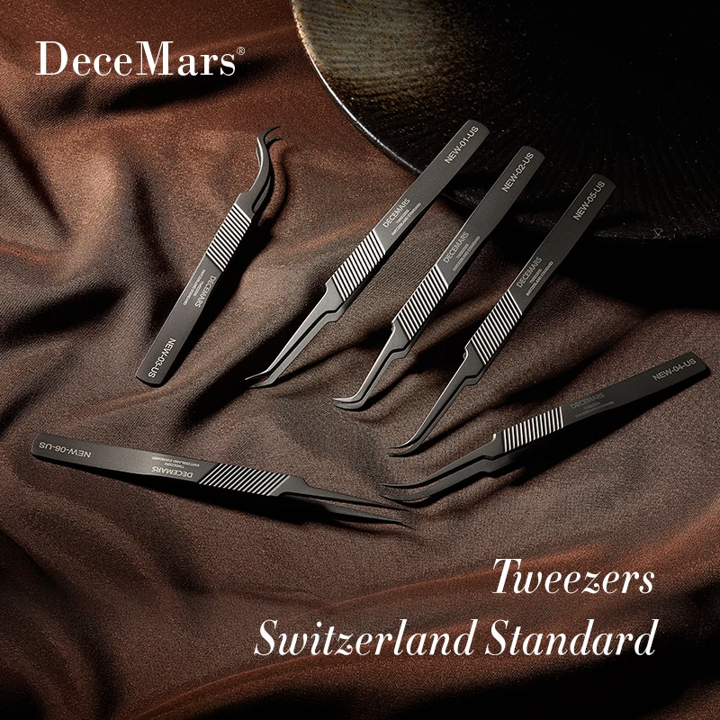 DeceMars New Type Eyelash Extension Tweezers .