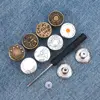 10PCS/Pack 17mm Jeans Waist Buttons Adjustable Nail Free Waist Extenders Buttons Detachable Clothing Buckle With Screwdriver 1