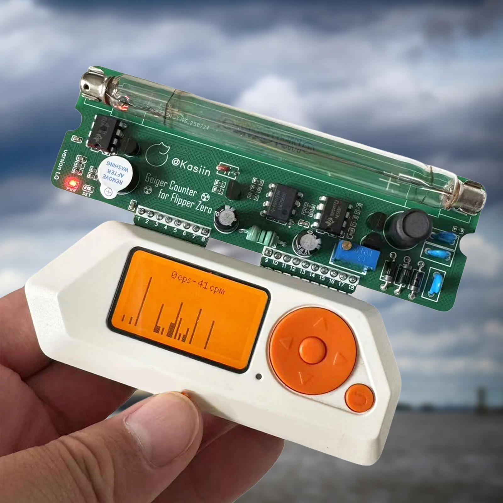 소형 방사선 감지기 재사용 가능한 플러그인 가이거 계수기 다목적 전자기 방사선 감지기 EMF 감지기