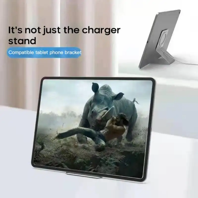 

Держатель для телефона с зарядным устройством, магнитная Беспроводная подставка для телефона серии 12/13/ 14, 15 Вт, быстрое зарядное устройство, настольная подставка для телефона