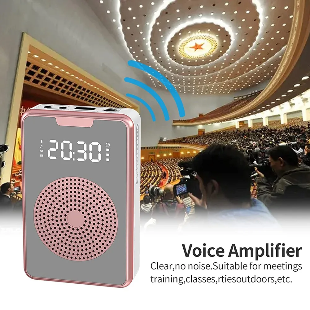 Portable Voice Amplifier for Teachers with Microphone Headset,Rechargeable Speaker for Training,Tour Guide,Classroom