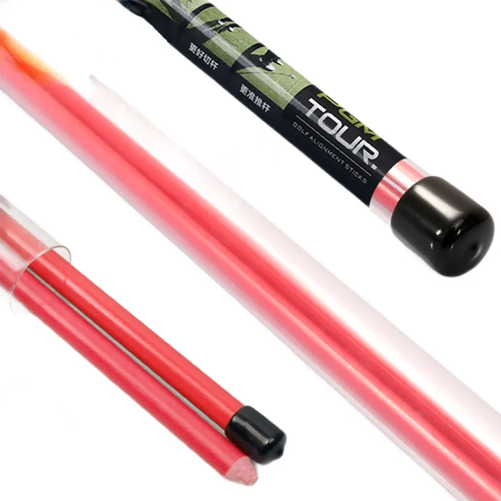 PGM 2 Pcs Golf Training Aids Indicator Stick Putter Auxiliary Trainer Golf Alignment Stick Putting Direction Indicator JZQ002