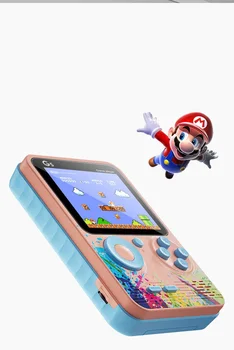 Console di Gioco Portatile Retro G5 con 500 Giochi Classici, Schermo da 3.0 Pollici, Gamepad Portatile, Colore Macaron, Batteria Ricaricabile da 1020mAH