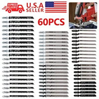 Jig Saw Blade Set HCS Assorted Saw Blades With T-shank Sharp Fast Cut Down Jigsaw Blade For Wood Metal Plastic Cutting 1
