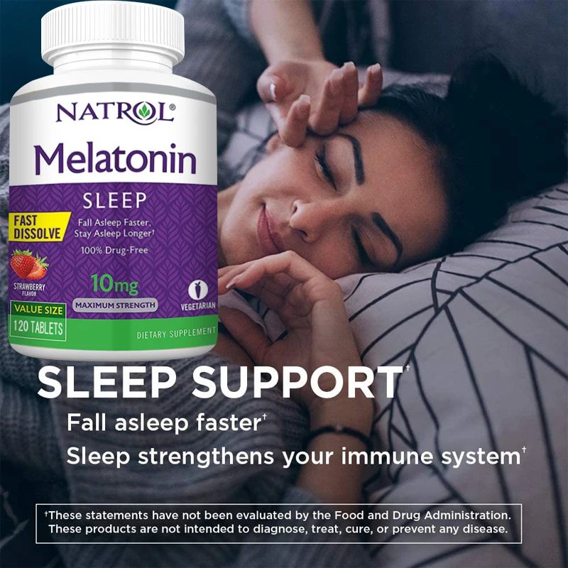 Melatonin Instant Tablets, Vitamin B6, Helps Promote Better Sleep