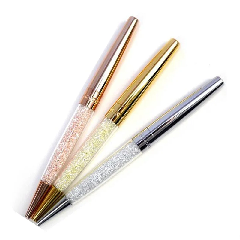 Luxury crystal ballpoint pen lady student lovely gift crystals stellar stardust diamond ballpoint pen ball point pen