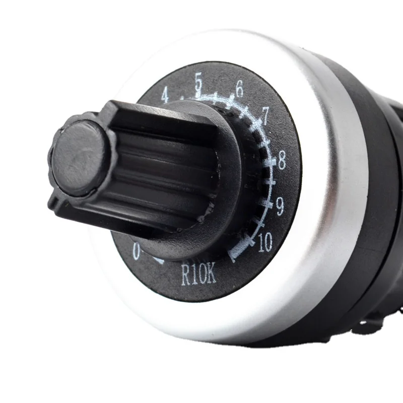 Lot De 2 Potentiomètres Rotatifs LA42DWQ-22 - 2 K Ohm, 22 Mm, IP65 - Pour Régulation De Vitesse Et Contrôle De Fréquence