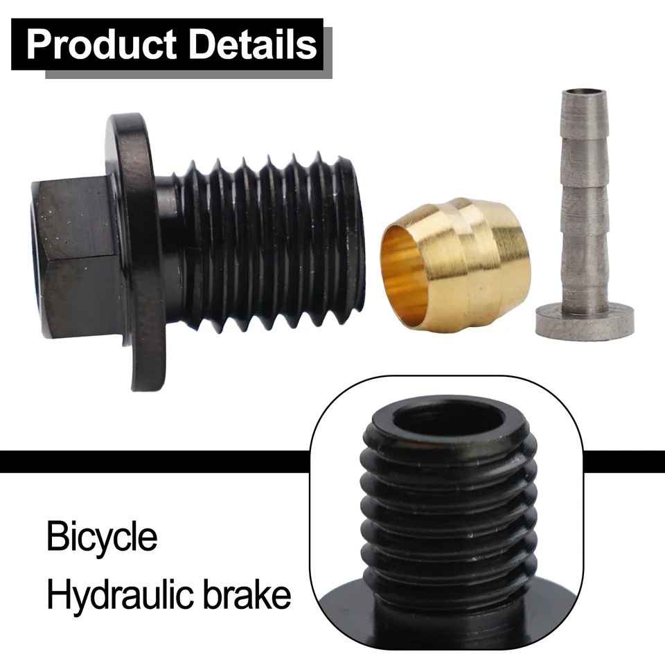 Straight hydraulic connector set for Shimano