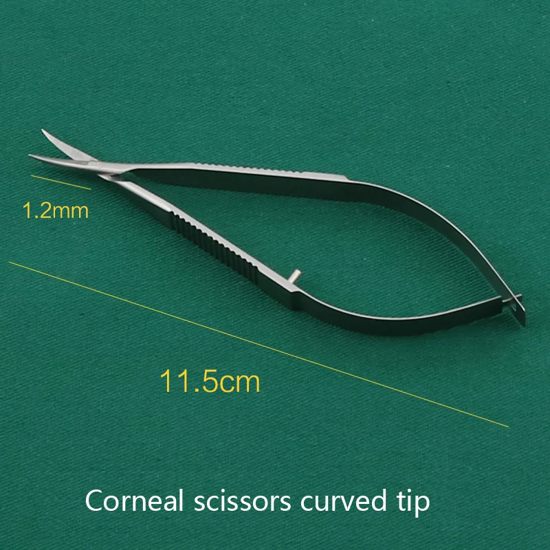 Titanium/stainless steel Dental Scissors Ophthalmic Surgery Instruments 12.5cm corneal scissors eyelid tools ophthalmic tool surgical instruments cornea scissors