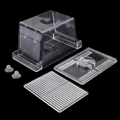 New Acrylic Fish Tank Breeding Aquarium Grow Seedling Reproduction Holder Breeder Isolation Box Fish Fry Incubator Aquarium - Image 2