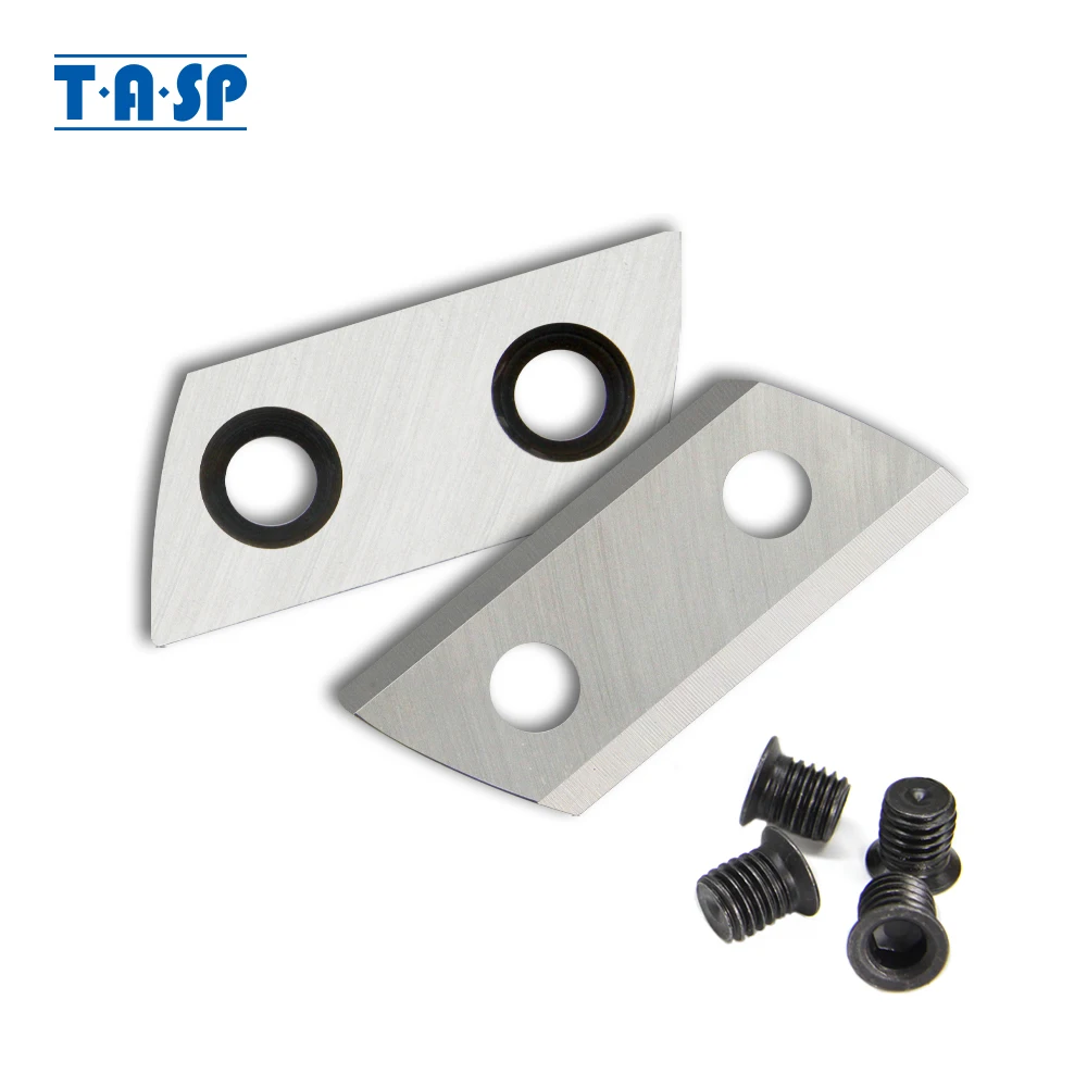 TASP 2pcs Garden Shredder Knives Replacement Double Sided Chipper Blade