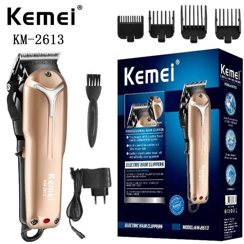 

kemei KM-2613 Usb Charging Adjustable Mute Noise Reduction Professional Hair Salon Cordless Electric Hair Clipper