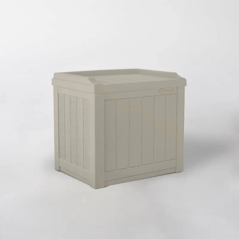 

Taupe Resin Storage Seat - 22 Gallons