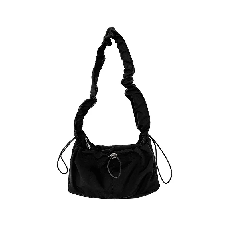 Borsa a tracolla pieghevole alla moda semplice Borsa a tracolla ascellare di design casual vintage da donna Nuove borse di lusso di alta qualità - immagine 5
