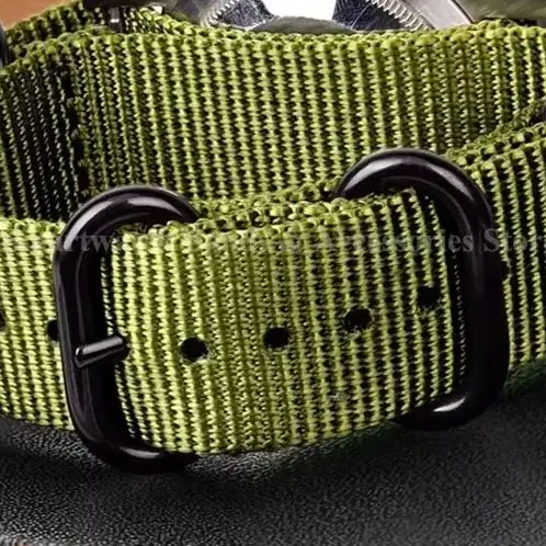 Nylon Fabric Woven Watch Strap with Black Buckle