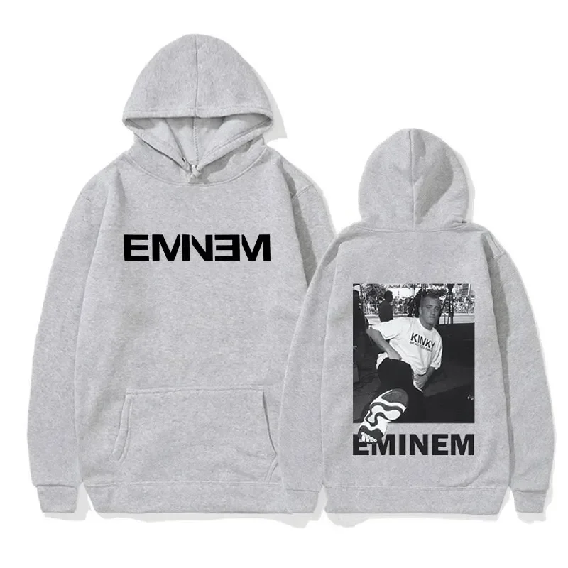 Rapper Eminem Pullover Hoodie Men Women Hip Hop Fashion Sweatshirt Long Sleeve Oversized Hooded Gothic Streetwear Clothes Tops