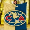 Club América Logo Microfiber Bedding Soft Blanket for Winter Plaid Blankets King Size Bed Blankets & Throw Sofa Cover Blanket 3