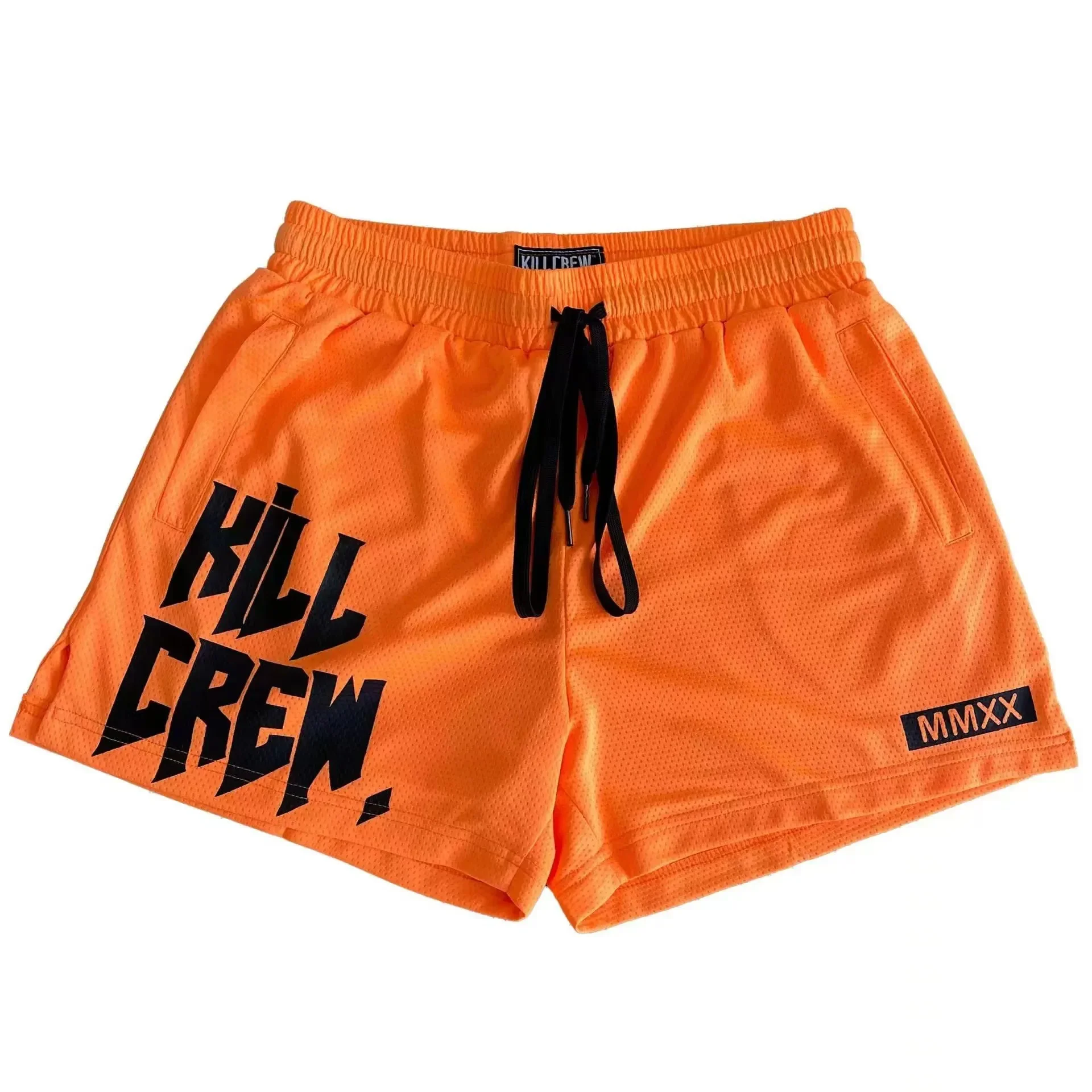 Men's Quick Dry Mesh Shorts Boxing Training Three-quarter Length Fitness Running Basketball Shorts Breathable Sportswear
