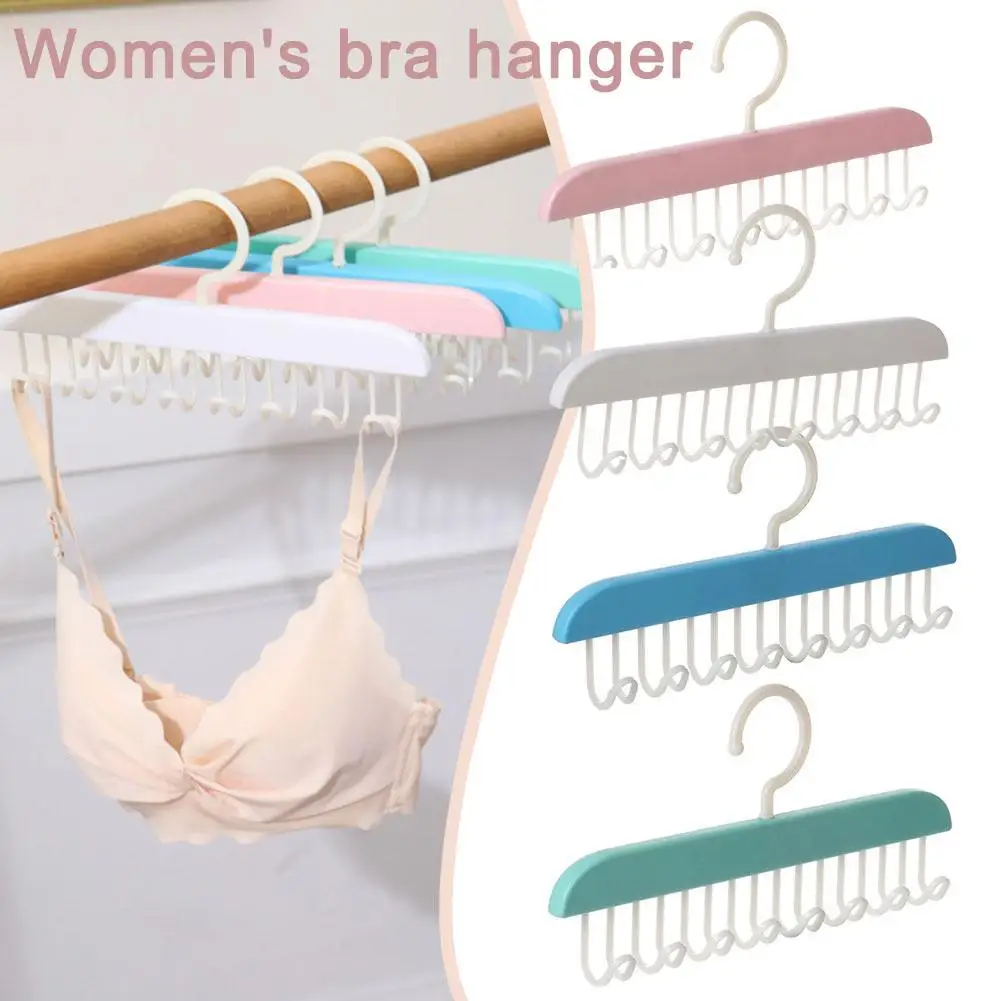 

Multiple Hooks Women Storage Bra Hangers For Clothes Case Home Wardrobe Scarf Men Tie Belt Hangers Organizer Accessories