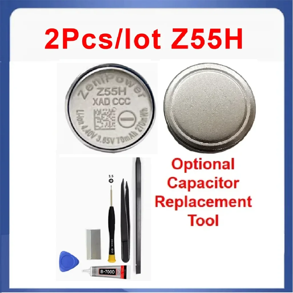 2pcs Z55H ZeniPower replacement CP1254 1254 for WF-1000XM4 XM4 Bluetooth Headset Battery 3.85V Z55H 1