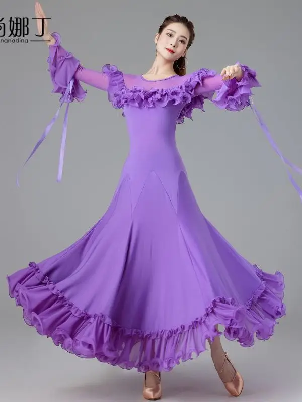 Modern Dance Dress New National Standard Waltz Social Dance